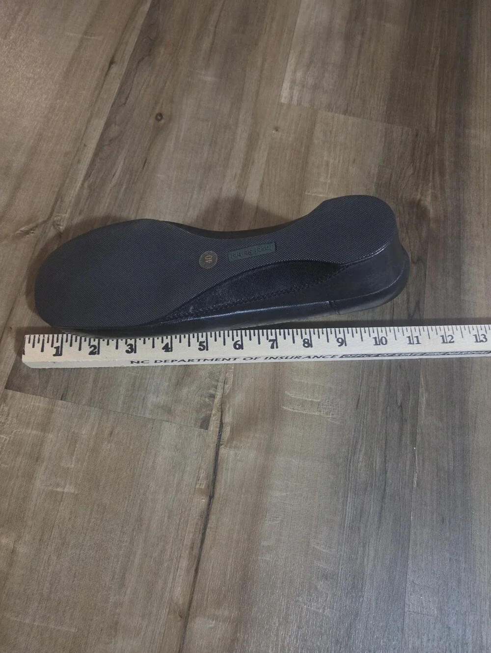 Josef Seibel Slip On Shoe Black Laser Cut Leather Wedge Size 40 NWT